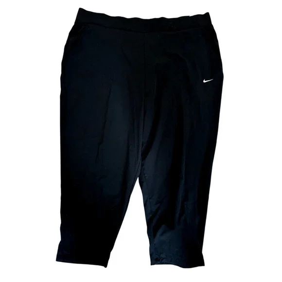 Nike Dri-FIT Bliss Victory NWT XXL Women's Black Pull-on pants 7/8 - Picture 7 of 7